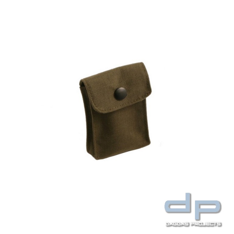 Niebling Tasche mit Druckknopf, 100 x 70mm, braun/grau, wasserfest