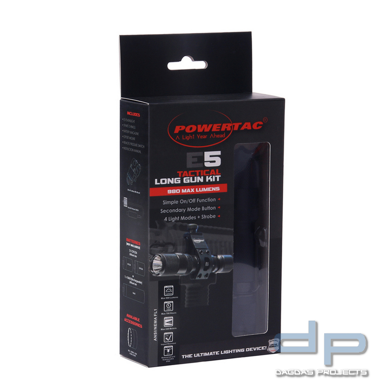 PowerTac Tactical long gun kit E5G4-W