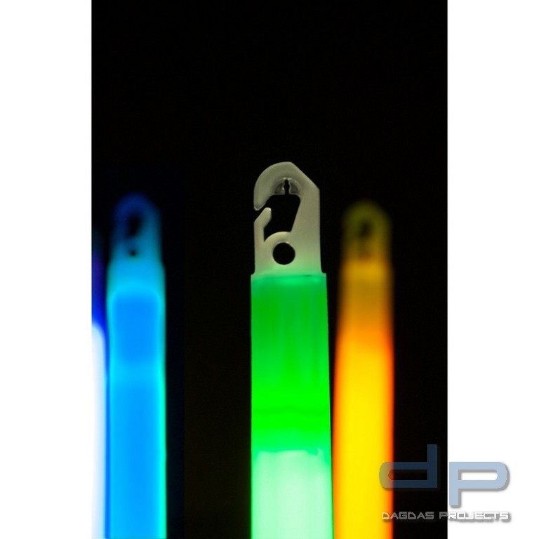 CYALUME® ChemLight® Leuchtstab/Knicklicht mit Haken (hohe Leuchtkraft), 1 Stück