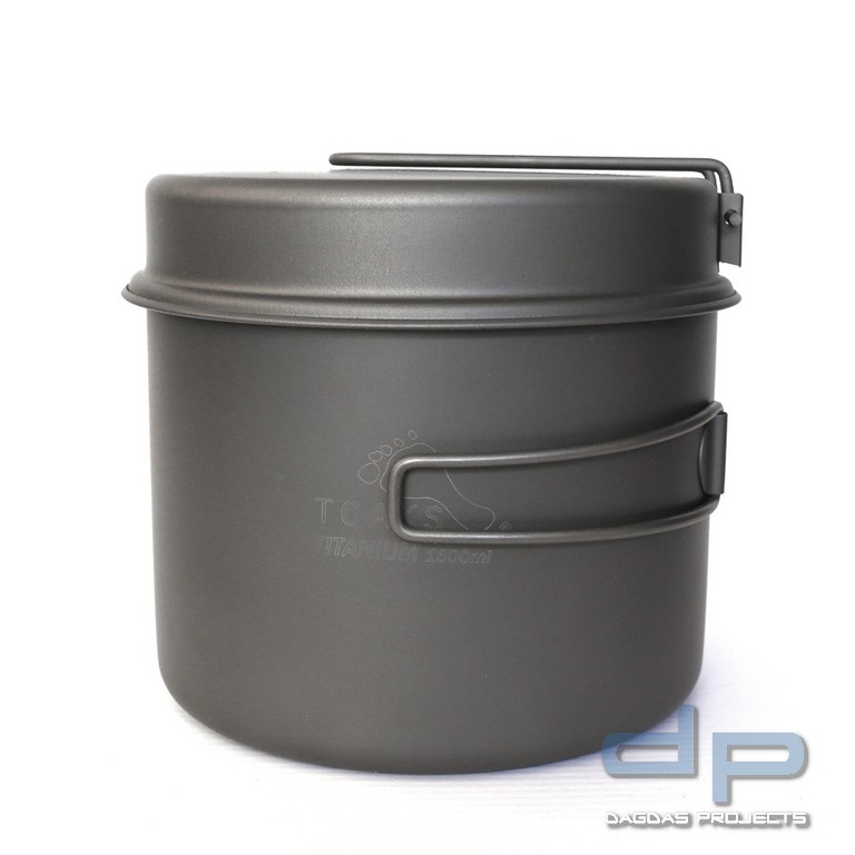 Toaks Titanium Pot 1600 ml mit Pfanne