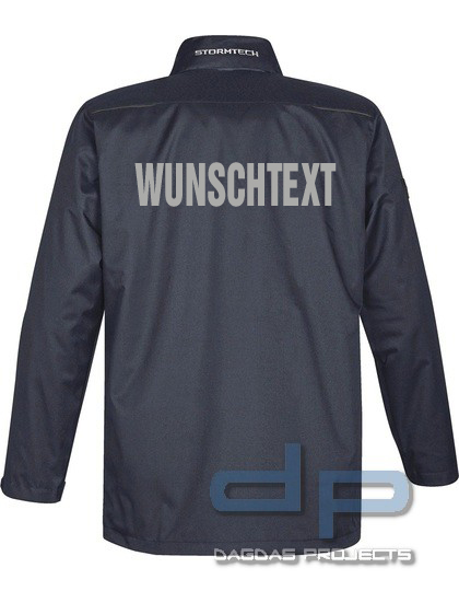 Men´s Vortex HD 3-in-1 System Parka in Schwarz und Navy mit Wunschaufdruck auf Brust und Rücken