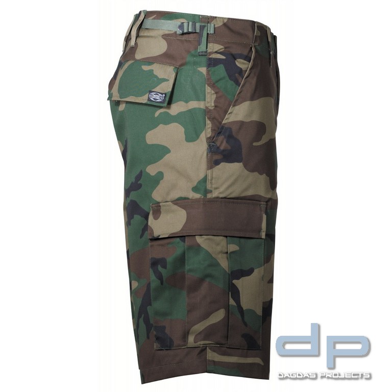 US Bermuda, BDU, woodland, mit Seitentaschen