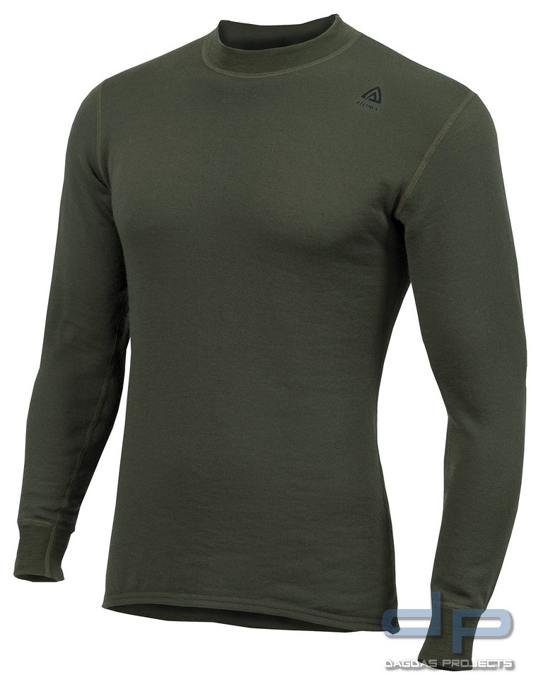 Aclima HotWool Crew Neck Langarmshirt Oliv Größe: L