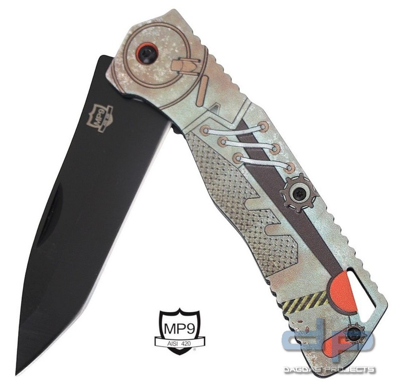 MP9 Klappmesser Steampunk