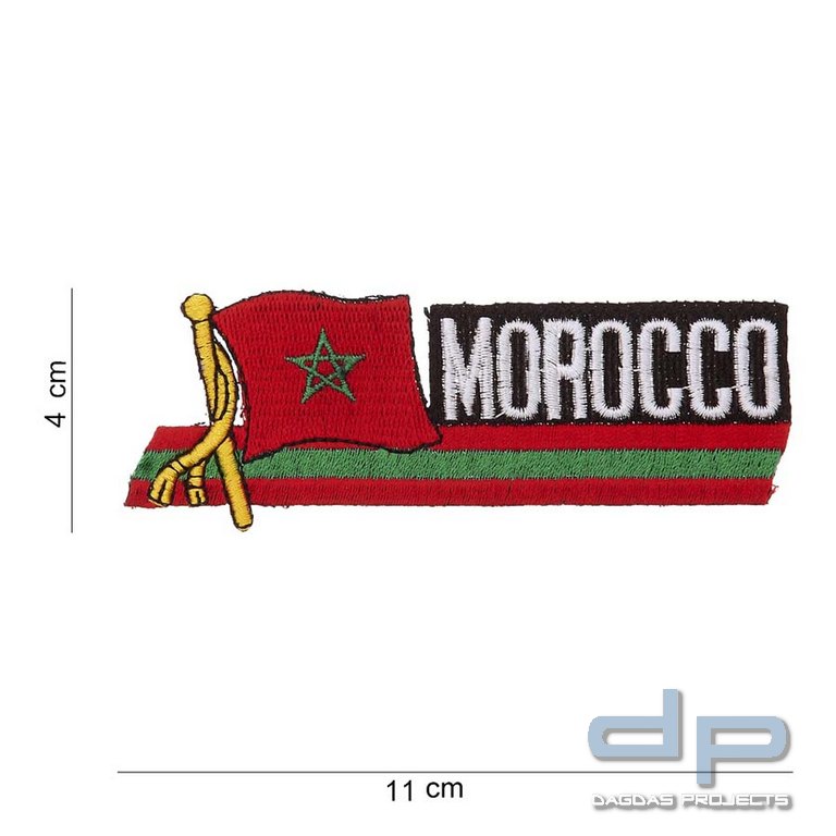 Emblem Stoff wehende Fahne Marokko