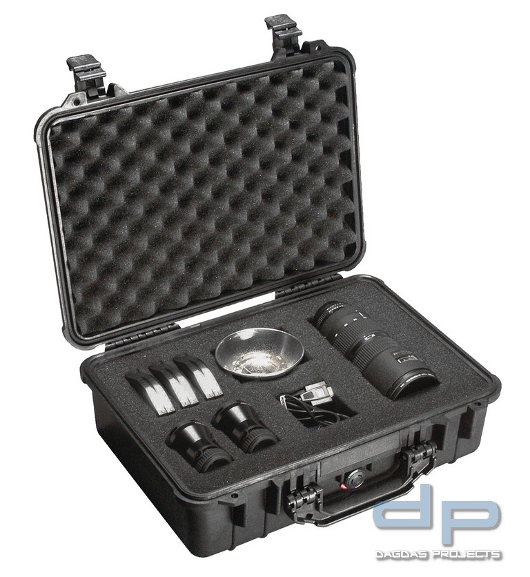 PELI BOX 1500 SCHUTZKOFFER MIT SCHAUMEINSATZ