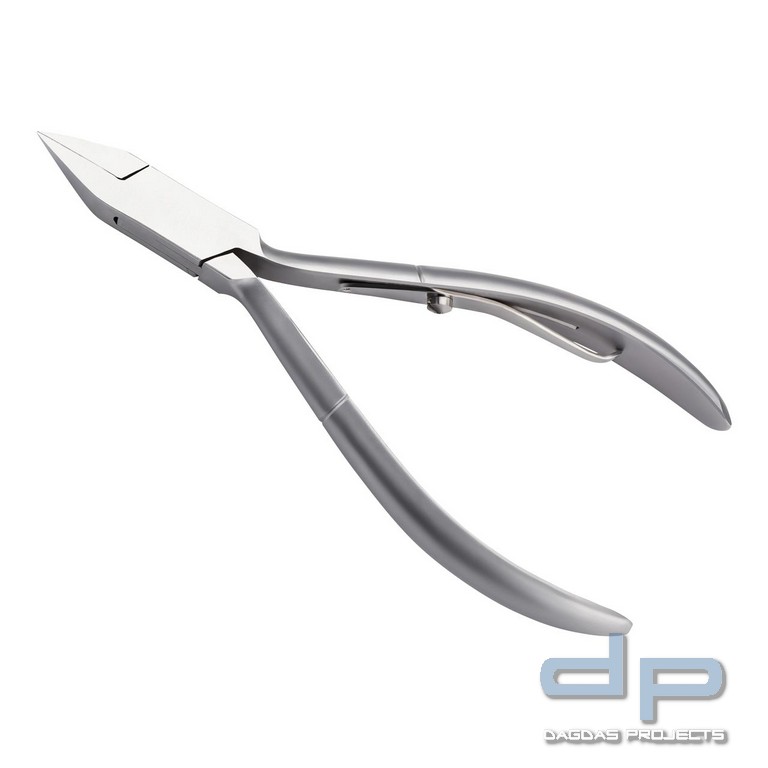 Eckenzange, rostfrei, mattiert, Feder, 12.0 cm