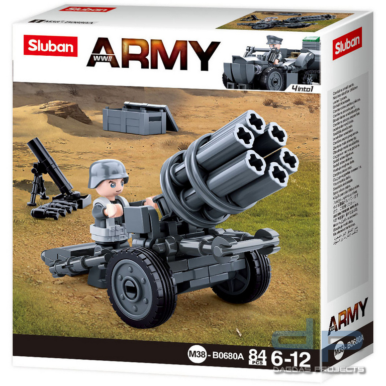 Sluban German Army Rocket gun M38-B0680A #16132