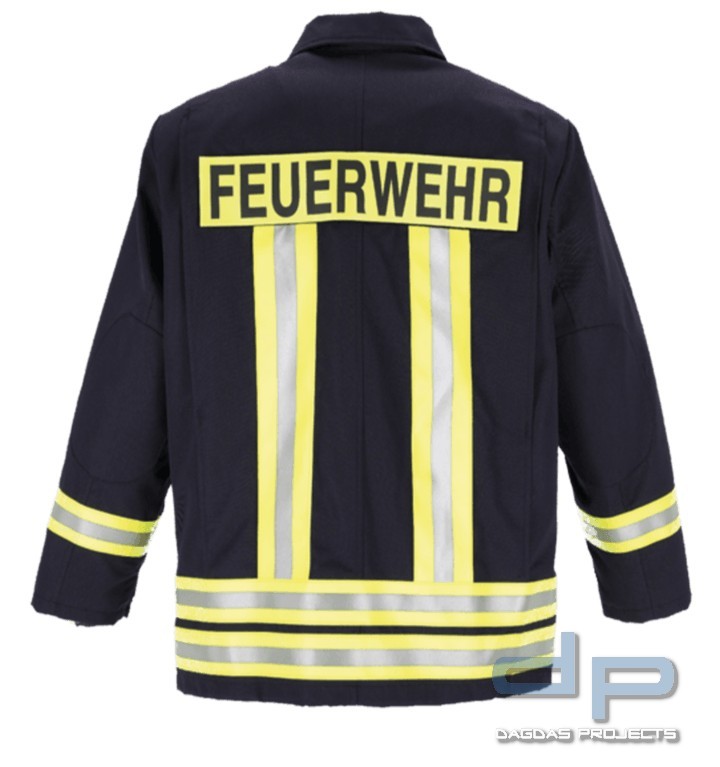 Einsatzjacke EN 11612 Baumwolle mit Koller Leuchtgelb