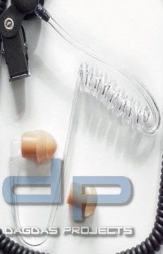 Ersatz Schallschlauch - mit 2 Ersatz-Stöpseln, (hautfarben-klar)