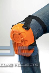Knieschoner in Orange