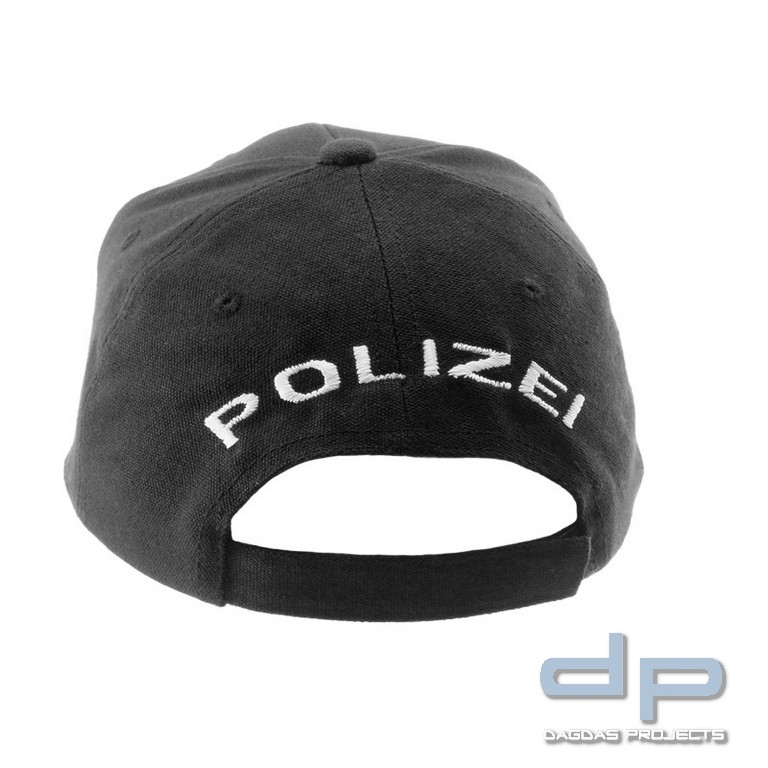 COP® Basecap mit Stick - POLIZEI vorne + hinten, Stickfarbe weiß, Einheitsgröße