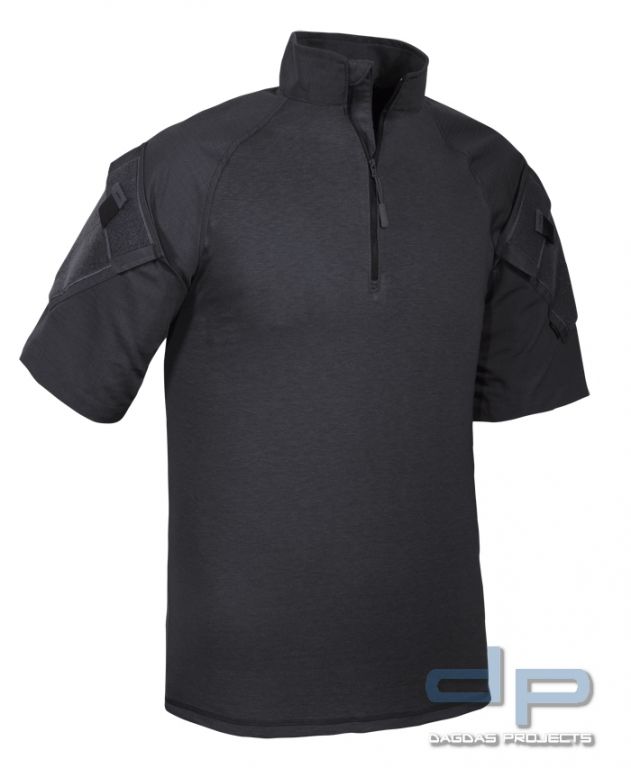 TRU-Spec 1/4 Zip Combat Shirt Kurzarm Schwarz
