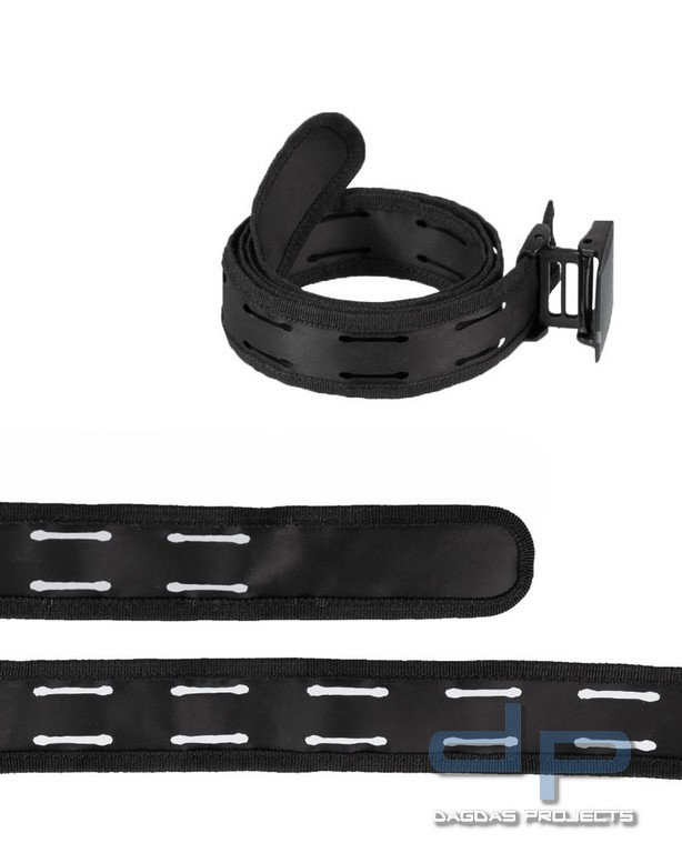 HOSENGÜRTEL QUICK RELEASE LASER CUT SCHWARZ VPE 5