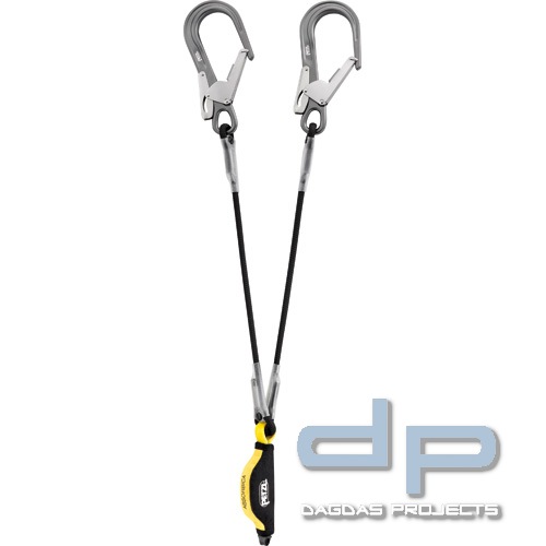 PETZL Bandfalldämpfer ABSORBICA-Y 80 MGO 80 cm, mit 2 Verbindungselementen MGO