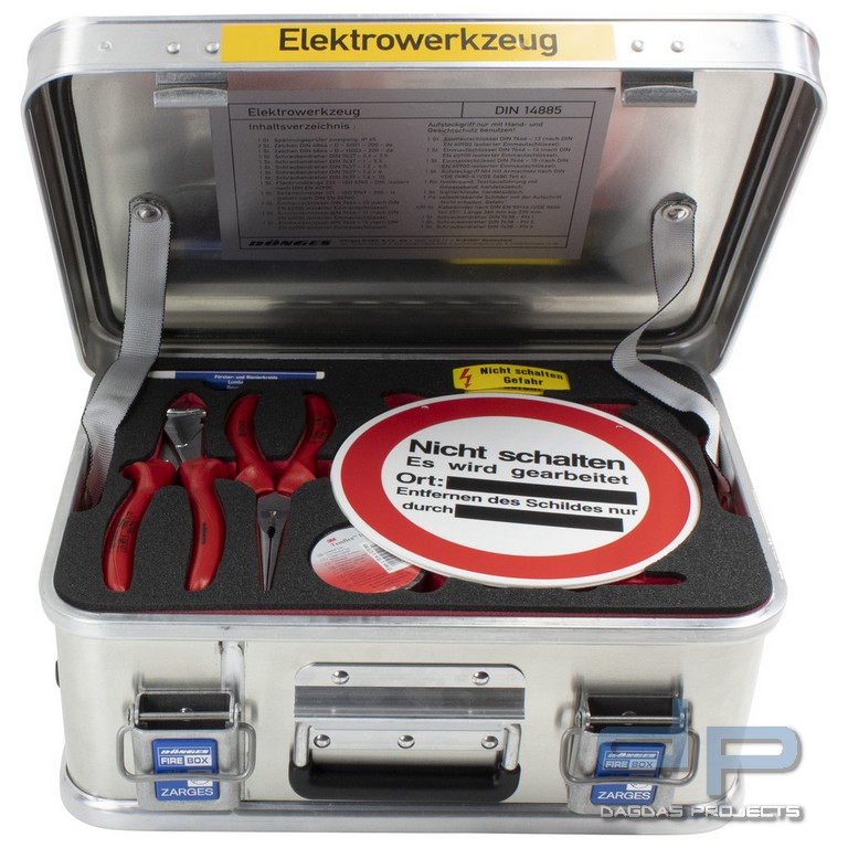 Dönges Elektrowerkzeug DIN 14885, SE - mit Schaumeinlage, 400 x 300 x 150 mm