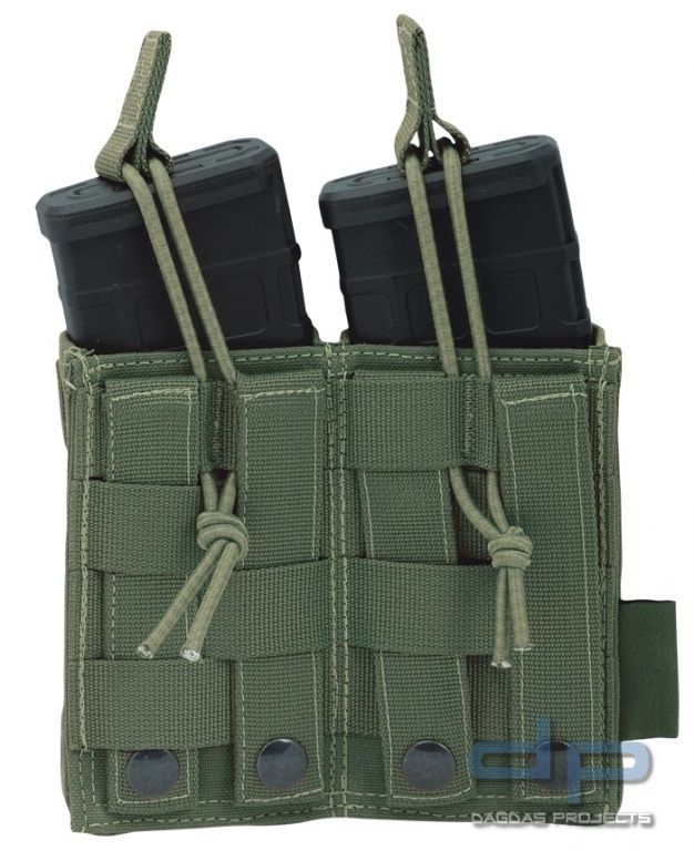 Warrior Double Open Mag Pouch Oliv M4/AR15