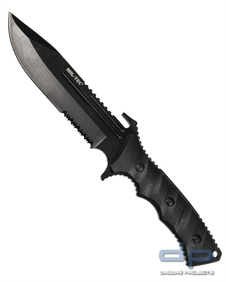 KAMPFMESSER G10 M.NYLON SCHEIDE SCHWARZ VPE 4
