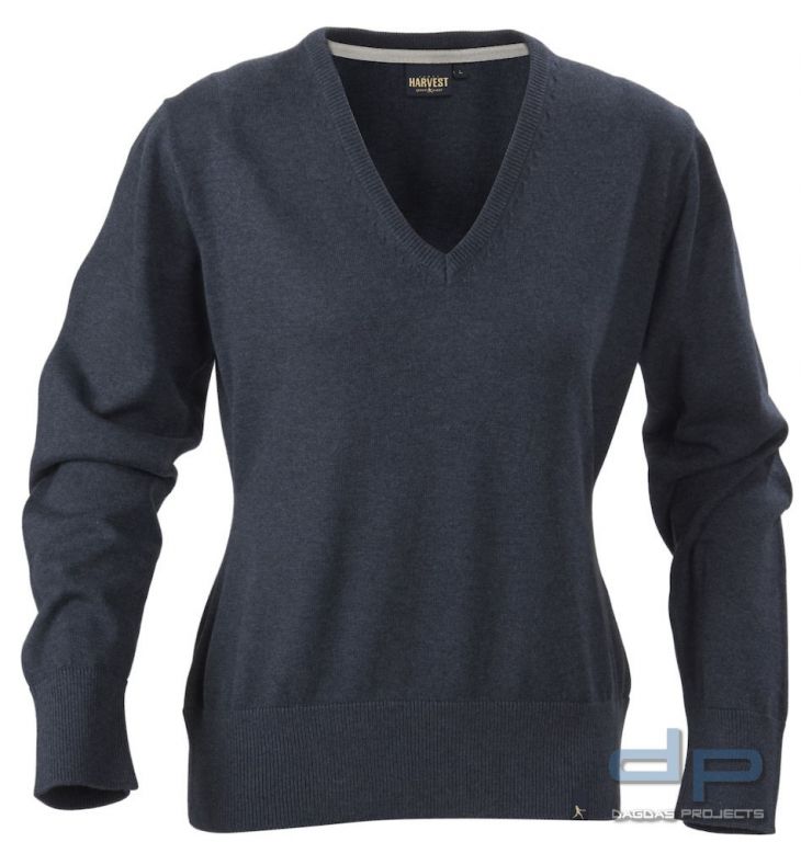 Damen-Feinstrickpullover mit V-Ausschnitt 100% supergekämmte Baumwolle in verschiedenen Farben