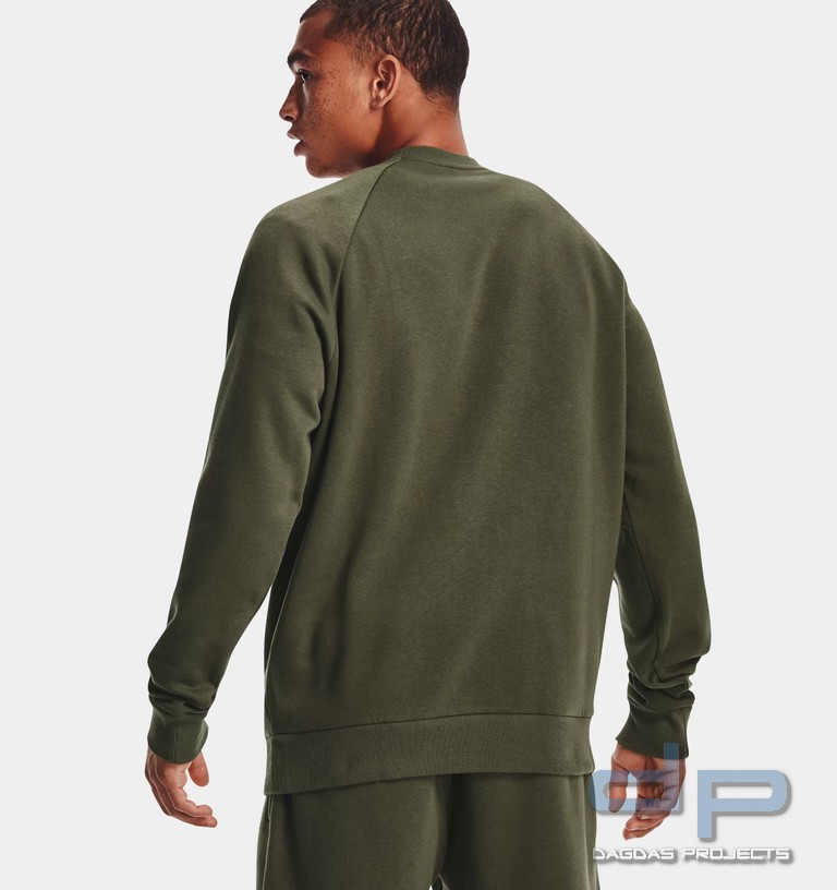 UNDER ARMOUR RIVAL FLEECE CAMO SCRIPT SWEATER