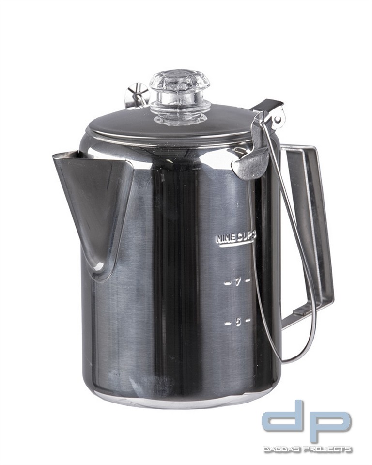 KAFFEEKANNE S/STEEL M.PERCOLATOR(9 TASSEN) VPE 2