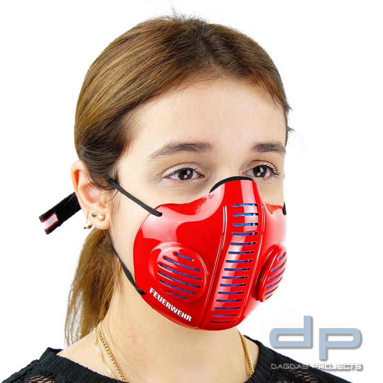 CASCO MASK 2.0 IN ROT AUFDRUCK: FEUERWEHR