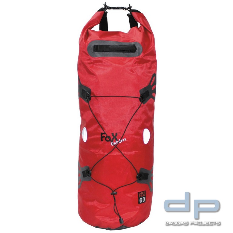 Transportbeutel, "DRY PAK 60", rot, wasserdicht