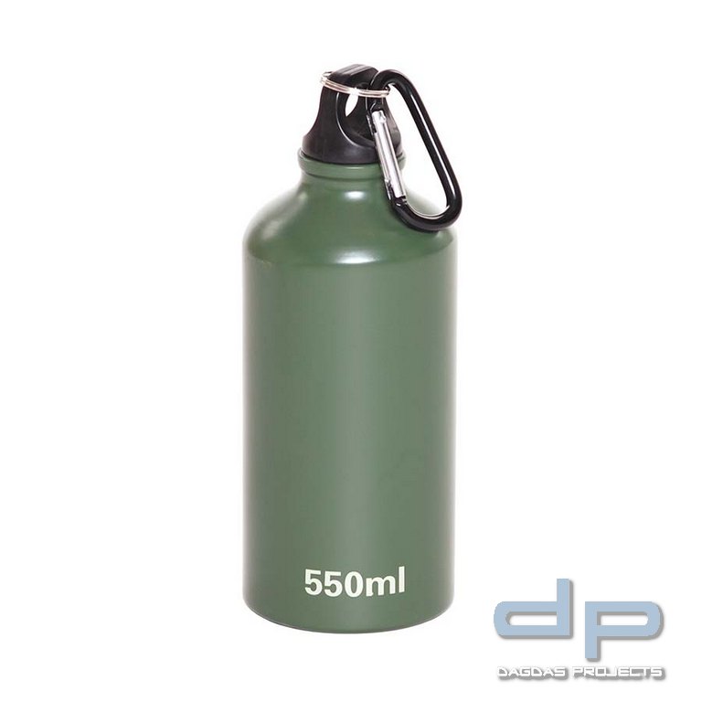 Aluminium Flasche mit Karabinerhaken