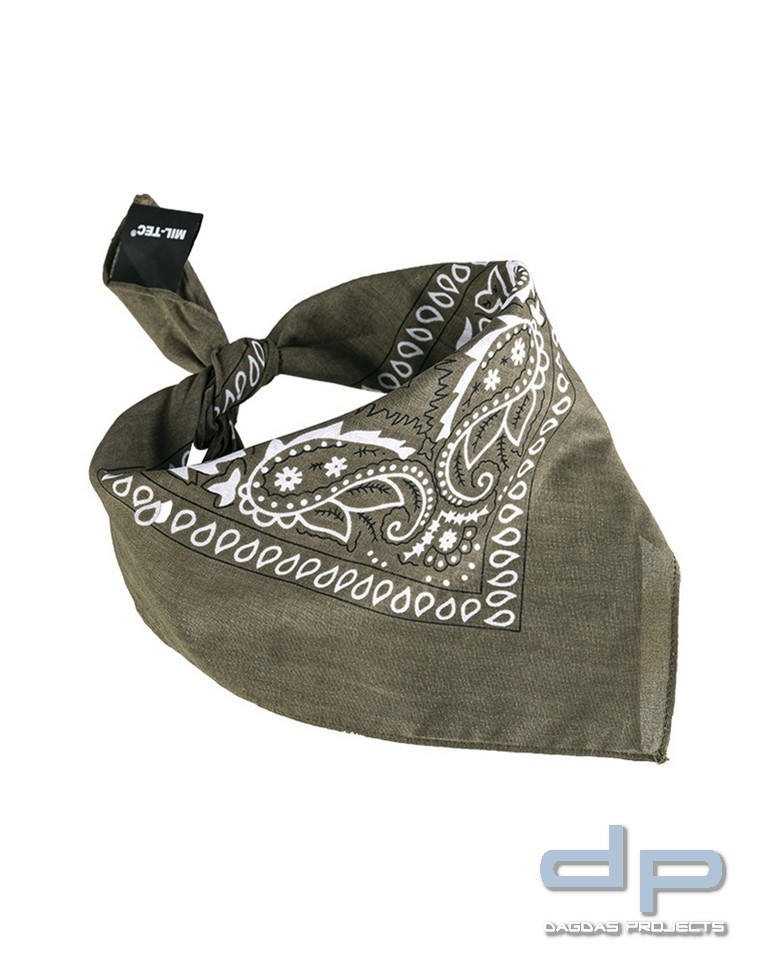WESTERNHALSTUCH (BANDANA) OLIV VPE 10