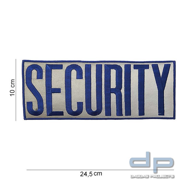 Emblem Stoff Security extra Groß