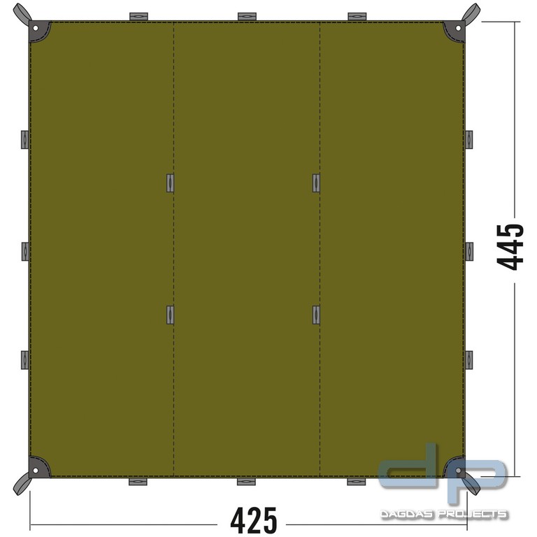 TATONKA TARP 1 MEHRZWECKPLANE 425 X 445 CM