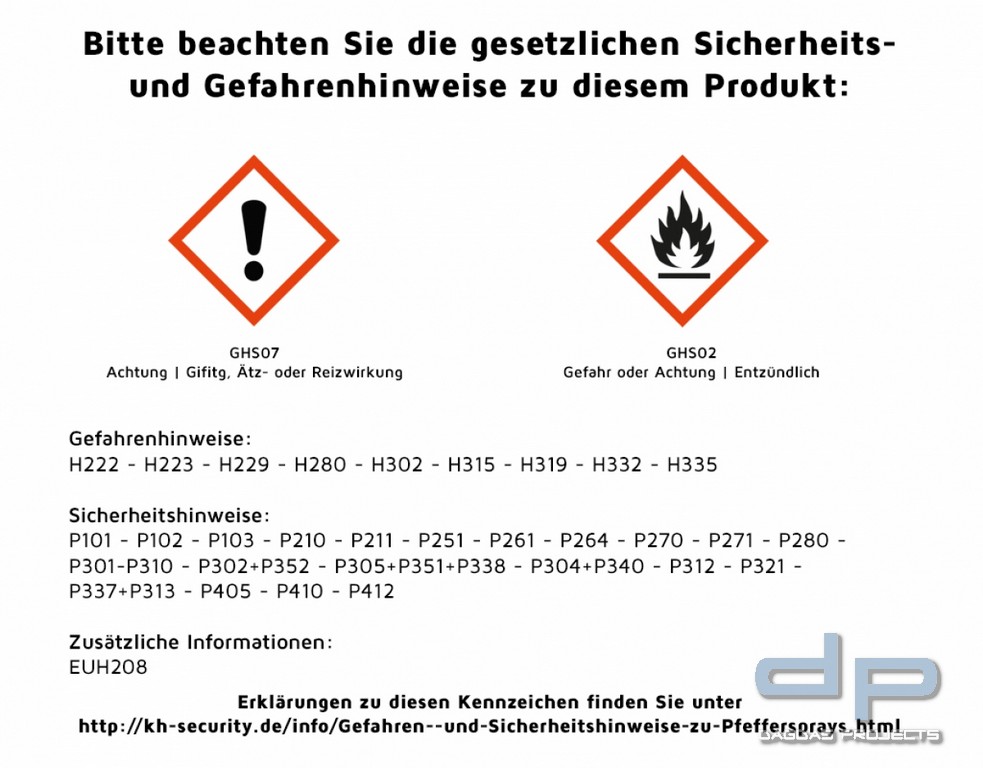 Nachfüllpatrone Pfefferspray Hurricane (15 ml / Nebel)