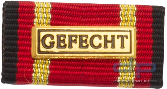 Bandschnalle Auslandseinsatz GEFECHT Gold