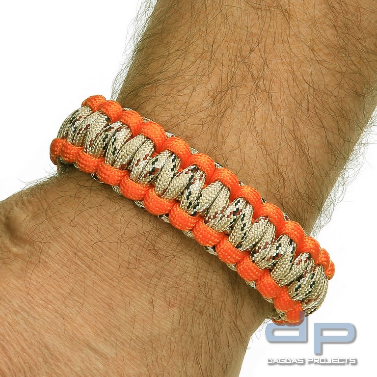 BCB Paracord Eisen Schnalle 9 Zoll orange CM074OR