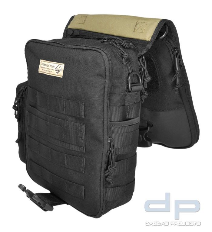 Hazard 4 Tablet Mini-Messenger Bag Kato Schwarz