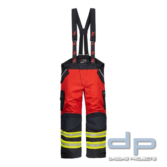 S-GARD Überhose SARTEC; EN 469:2007 Kl. 1, rot-schwarzblau