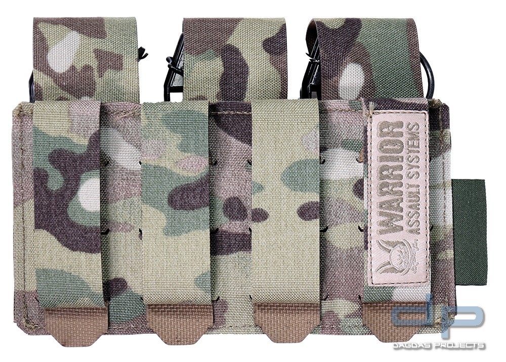 WAS Laser Cut Triple Flash Bang Pouch Multicam