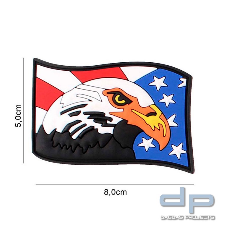 Emblem 3D PVC USA eagle