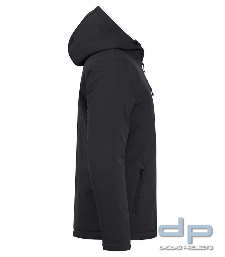 Behörden Padded Softshell Hoody in verschiedenen Farben mit Aufdruck nach Wunsch in reflex silber
