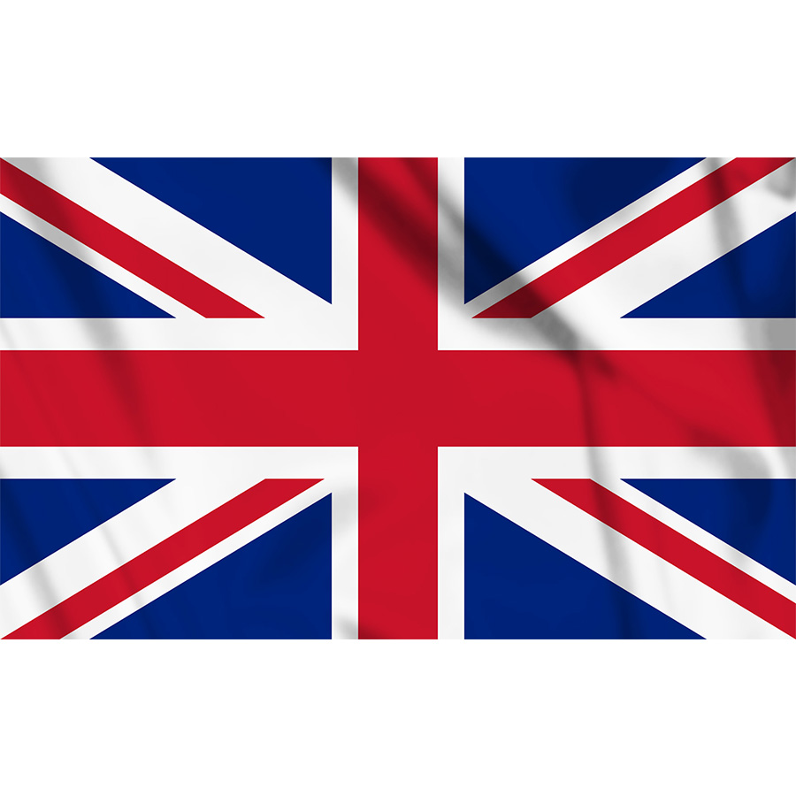 UK Flagge mit Stab
