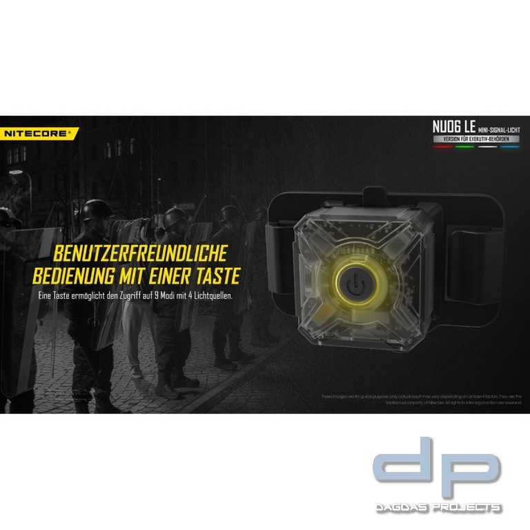 NiteCore® mehrfarbige Mini - Signalleuchte -NU06LE-