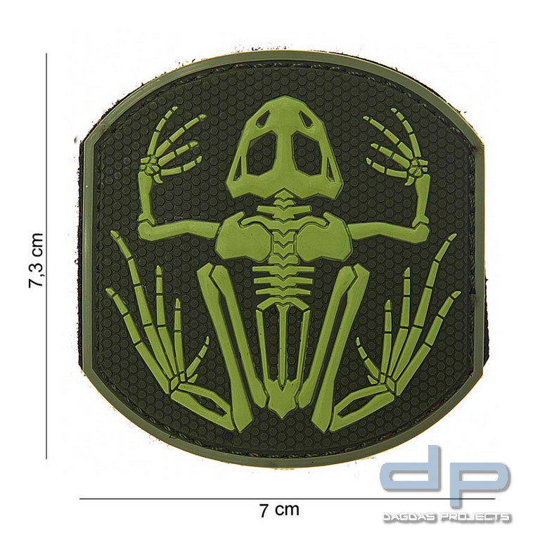 Emblem 3D PVC Frog Skeleton