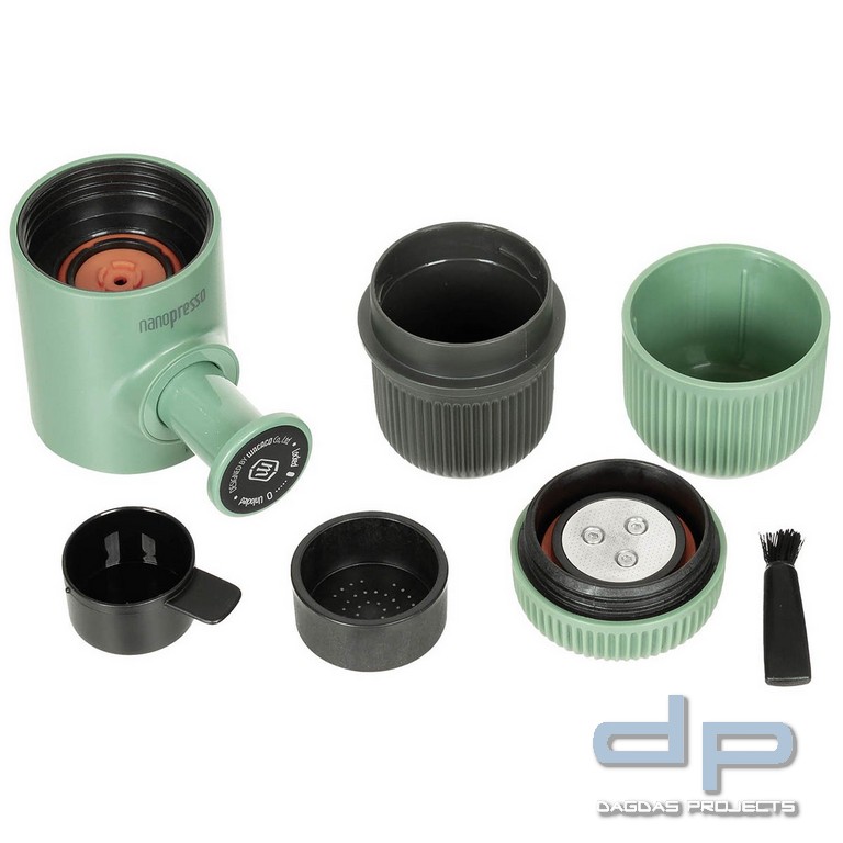 Espressomaschine "NANOPRESSO", grün, mit Etui