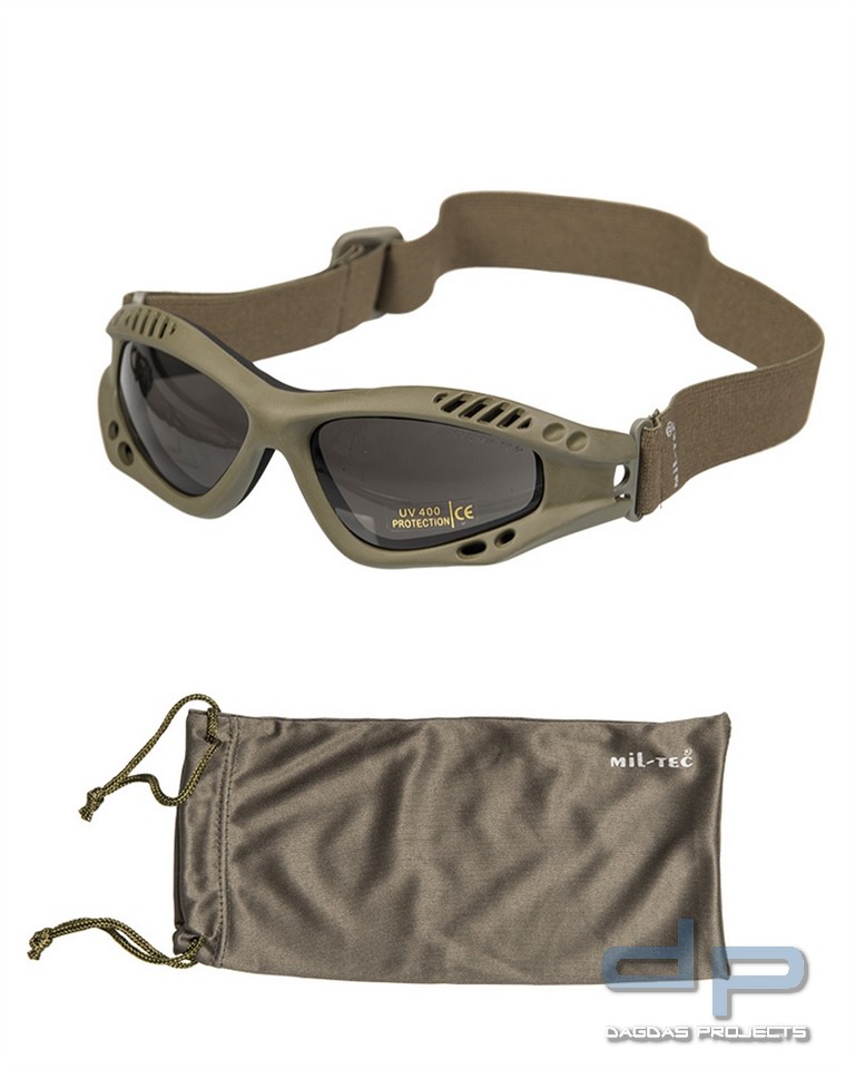 COMMANDO BRILLE AIR PRO OLIV SMOKE 2 Stück