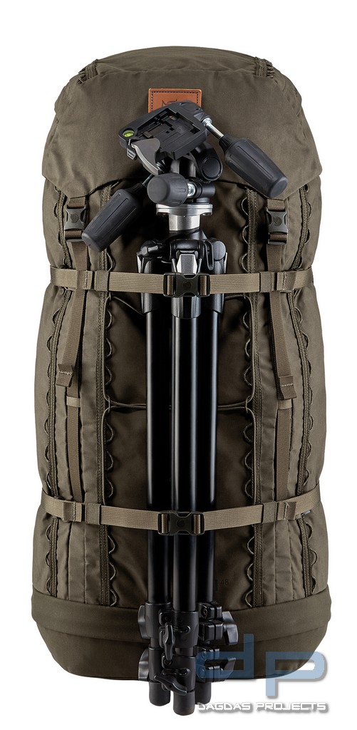 Fjällräven Singi 48 Rucksack in grau und dunkeloliv
