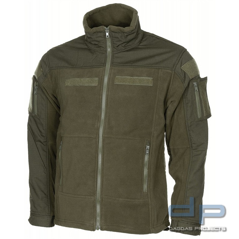 Fleece-Jacke, "Combat", oliv