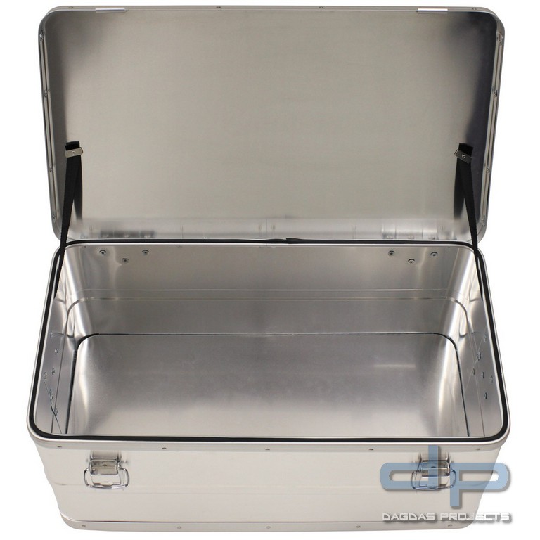 Transportkisten, Alu, 3er Set, 34 l, 55 l, 100 l