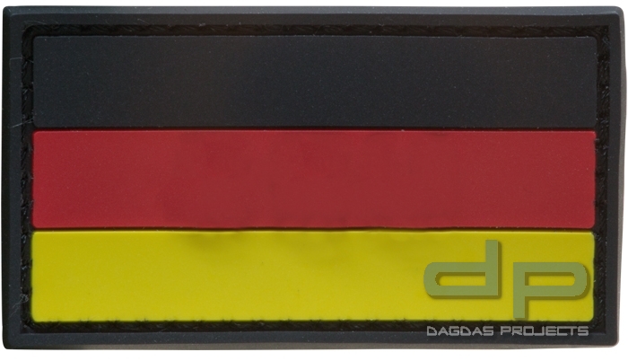 3D Rubber Patch Deutschlandflagge SRG Small
