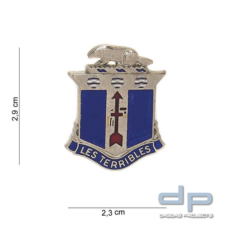 Emblem Metall 128Th Infantry Regiment Les Terribles