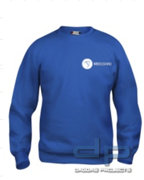 Clique Basic Roundneck Royalblau mit MSS Cleaning Sonderlogo